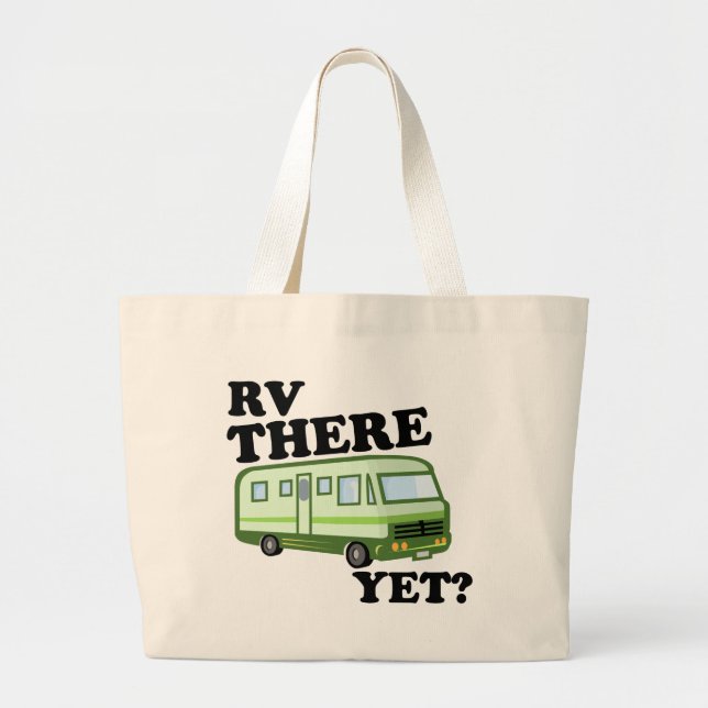 Bolsa Tote Grande RV LÁ AINDA? (verde) (Frente)