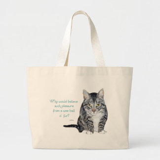 Bolsa Tote Grande Sabedoria do Gato - Quem acreditaria?