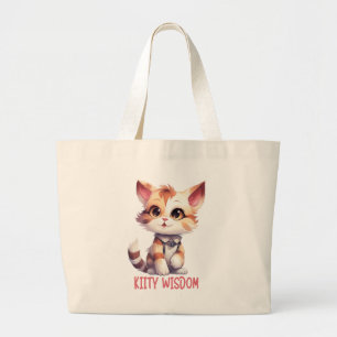 Bolsa Tote Grande Sabedoria Gatinho
