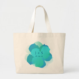 Bolsa Tote Grande Sac Fourre-tout Jumbo Popflower Lagon