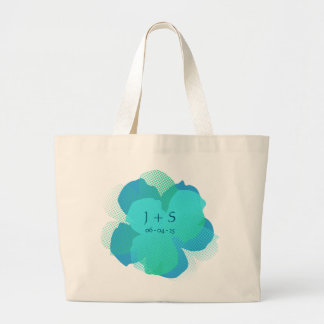 Bolsa Tote Grande Sac Fourre-tout Jumbo Popflower Lagon