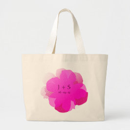 Bolsa Tote Grande Sac Fourre-tout Jumbo Popflower Rose