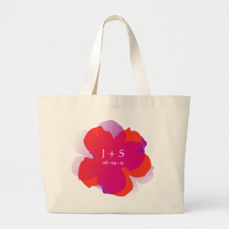 Bolsa Tote Grande Sac Fourre-tout Jumbo Popflower Violet/orange