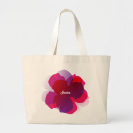 Bolsa Tote Grande Sac Fourre-tout Jumbo Popflower Violet/rose