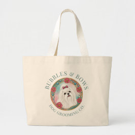 Bolsa Tote Grande Saca de Kit de Higiene para Cães Malteses
