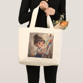 Bolsa Tote Grande Saca de Mão Menina Caprichosa