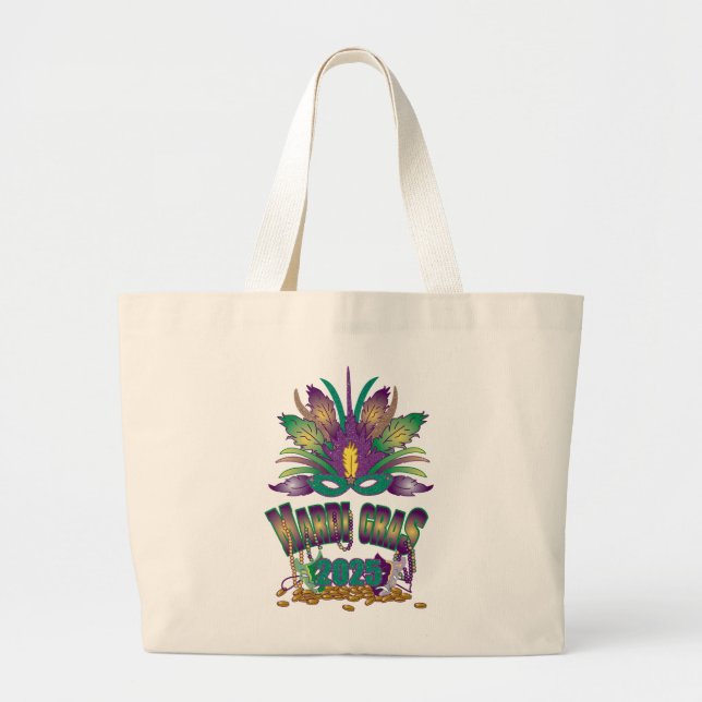 Bolsa Tote Grande Saca do Mardi Gras 2025 (Frente)