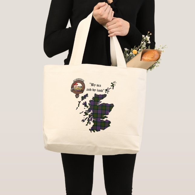 Bolsa Tote Grande Saca MacDonald Clan Badge Jumbo (Frente (produto))