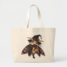 Saca Mágica de Halloween Escura com Mariposa