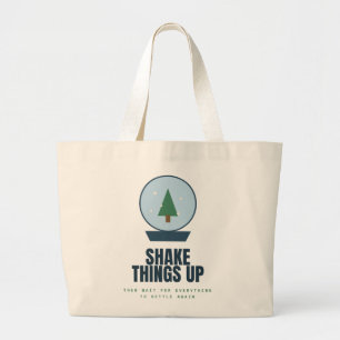 Bolsa Tote Grande Saca Retro de Motivação Shake Things Up Jumbo