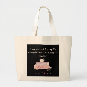 Bolsa Tote Grande Saca Tote do Leitor Obsessivo por Livros