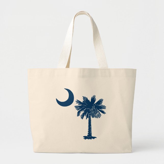 Bolsa Tote Grande Saco azul do Palmetto (Frente)