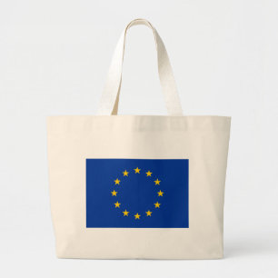 Bolsa Tote Grande Saco com a bandeira da União Europeia