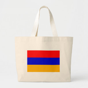 Bolsa Tote Grande Saco com bandeira da Armênia