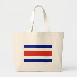 Bolsa Tote Grande Saco com bandeira da Costa Rica