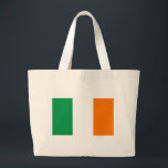 Bolsa Tote Grande Saco com bandeira da Irlanda<br><div class="desc">Carregar o seu essencial em estilo com a nossa mala exclusiva com a bandeira da Irlanda! Feito com muita atenção aos pormenores, este saco é mais do que um mero acessório prático; é uma celebração do rico patrimônio e orgulho cultural da Irlanda. O vibrante design mostra de forma proeminente a...</div>