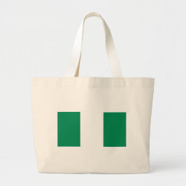 Bolsa Tote Grande Saco com bandeira da Nigéria