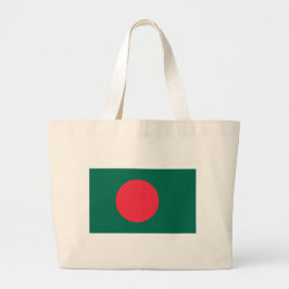 Bolsa Tote Grande Saco com Bandeira de Bangladesh