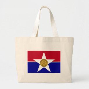 Bolsa Tote Grande Saco com Bandeira de Dallas, EUA