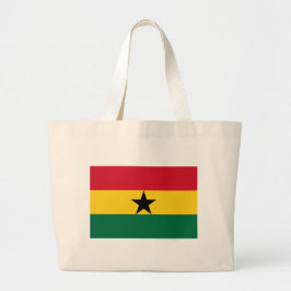 Bolsa Tote Grande Saco com bandeira de Gana