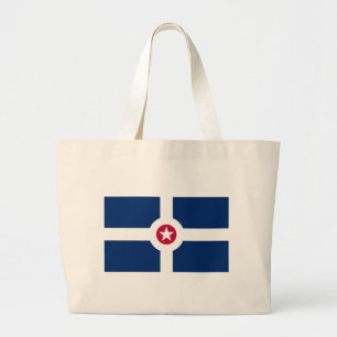 Bolsa Tote Grande Saco com bandeira de Indianápolis