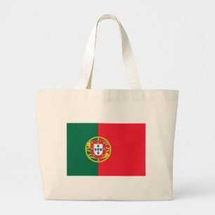 Bolsa Tote Grande Saco com bandeira de Portugal