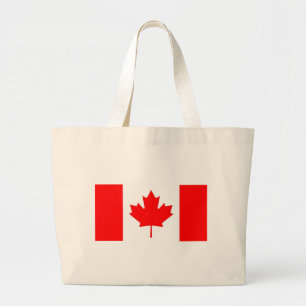Bolsa Tote Grande Saco com Bandeira do Canadá