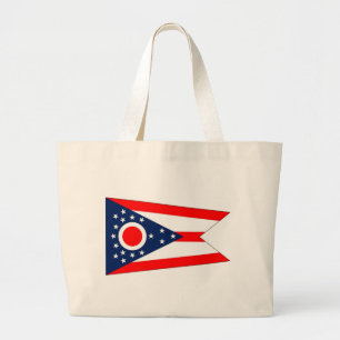 Bolsa Tote Grande Saco com bandeira do Estado de Ohio - EUA