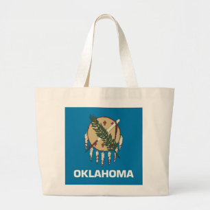 Bolsa Tote Grande Saco com Bandeira do Estado de Oklahoma - EUA