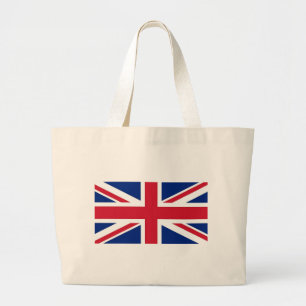 Bolsa Tote Grande Saco com bandeira do Reino Unido