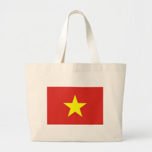 Bolsa Tote Grande Saco com bandeira do Vietname