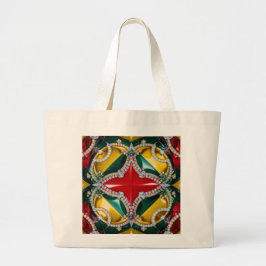 Bolsa Tote Grande Saco com Design de Cores de Los Angeles