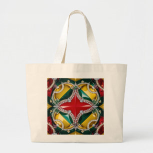 Bolsa Tote Grande Saco com Design de Cores de Los Angeles