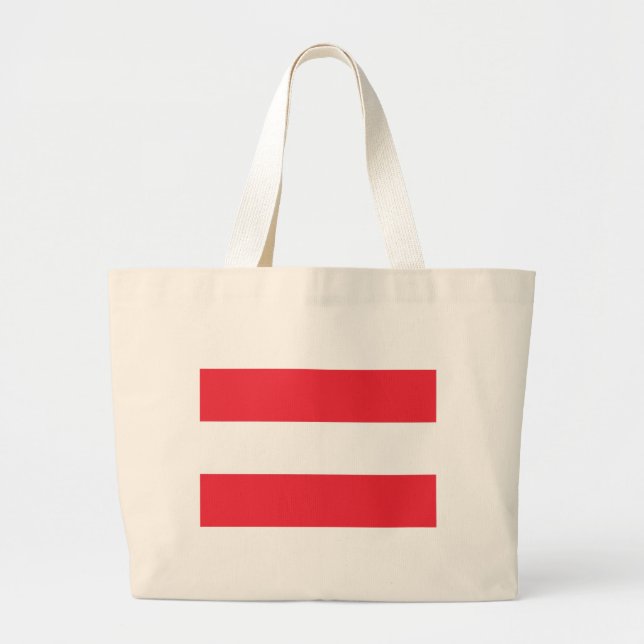 Bolsa Tote Grande Saco com pavilhão da Áustria (Frente)
