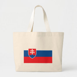 Bolsa Tote Grande Saco com pavilhão da Eslováquia