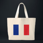 Bolsa Tote Grande Saco com pavilhão da França<br><div class="desc">Saco com bandeira da França. Este produto é personalizável.</div>
