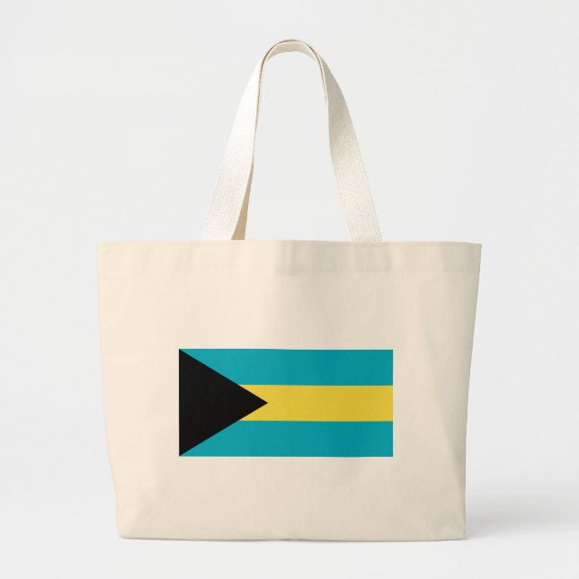 Bolsa Tote Grande Saco com pavilhão das Bahamas (Frente)