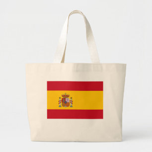Bolsa Tote Grande Saco com sinalizador de Espanha