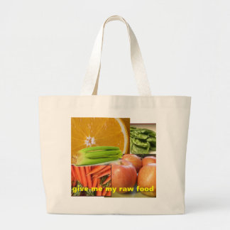 Bolsa Tote Grande Saco cru da comida