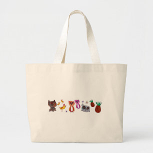 Bolsa Tote Grande Saco da bandeira do desenho