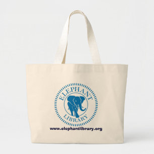 Bolsa Tote Grande Saco da biblioteca do elefante