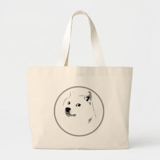 Bolsa Tote Grande Saco da compra do logotipo do Doge