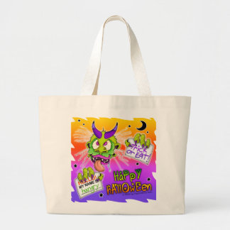 Bolsa Tote Grande Saco da doçura ou travessura - MONSTRO do