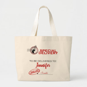Bolsa Tote Grande Saco da entrega especial do papai noel