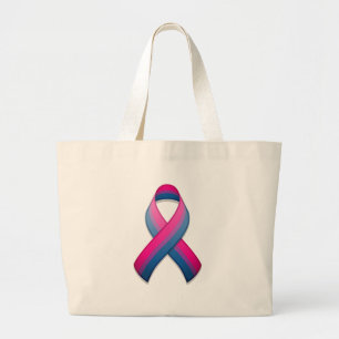 Bolsa Tote Grande Saco da fita da consciência do Bi