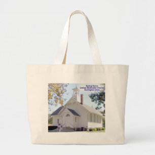 Bolsa Tote Grande Saco da igreja metodista do bosque do primavera