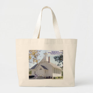 Bolsa Tote Grande Saco da igreja metodista do bosque do primavera
