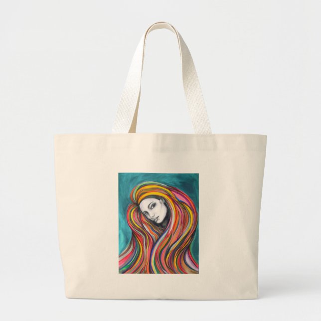 Bolsa Tote Grande Saco da menina (Frente)