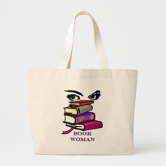 Bolsa Tote Grande Saco da mulher do livro (Frente)