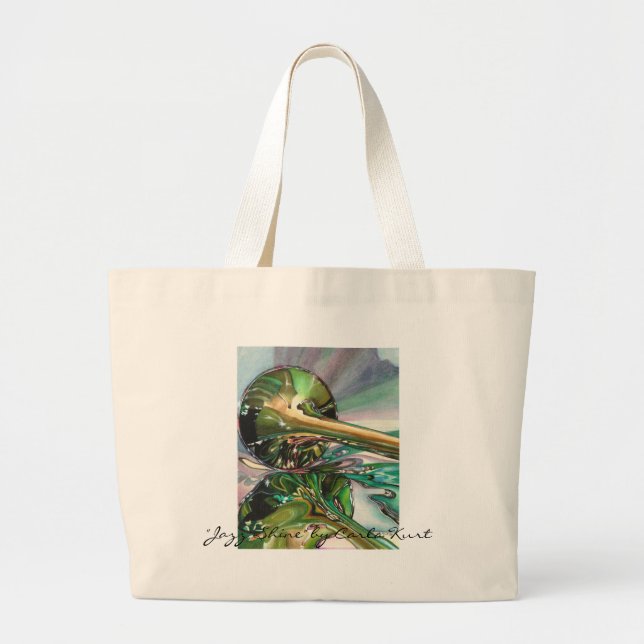 Bolsa Tote Grande Saco da música (Frente)